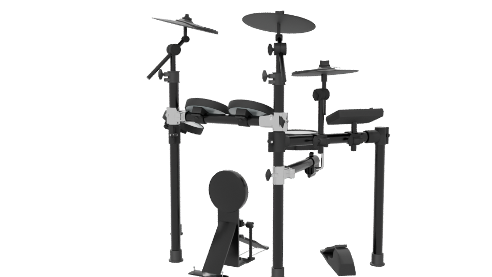 Electronic Drum Kit 3D Model - Professional 3D Model Render 6