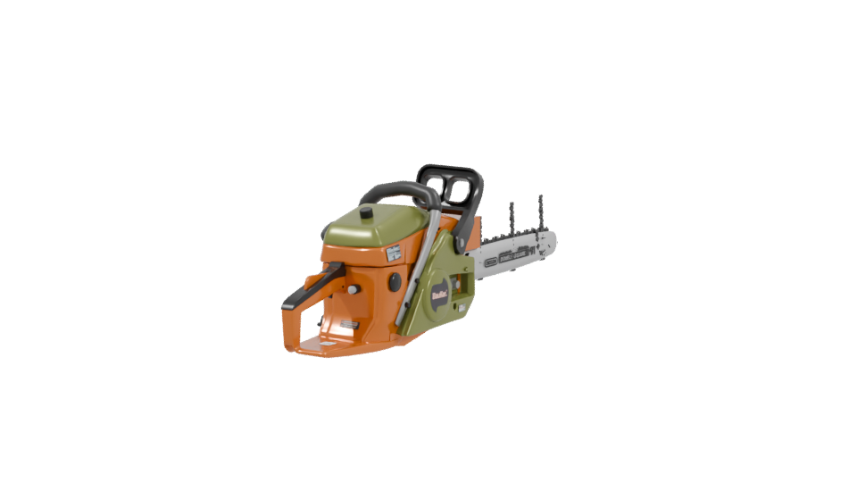 Realistic Chainsaw 3D Model - Professional 3D Model Render 3