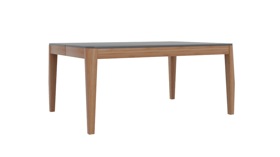 Stylish Wooden Dining Table 3D - Professional 3D Model Render 4