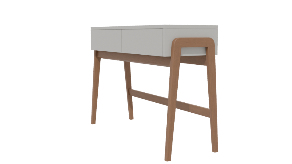 Minimalist Wooden Console Table - Professional 3D Model Render 13