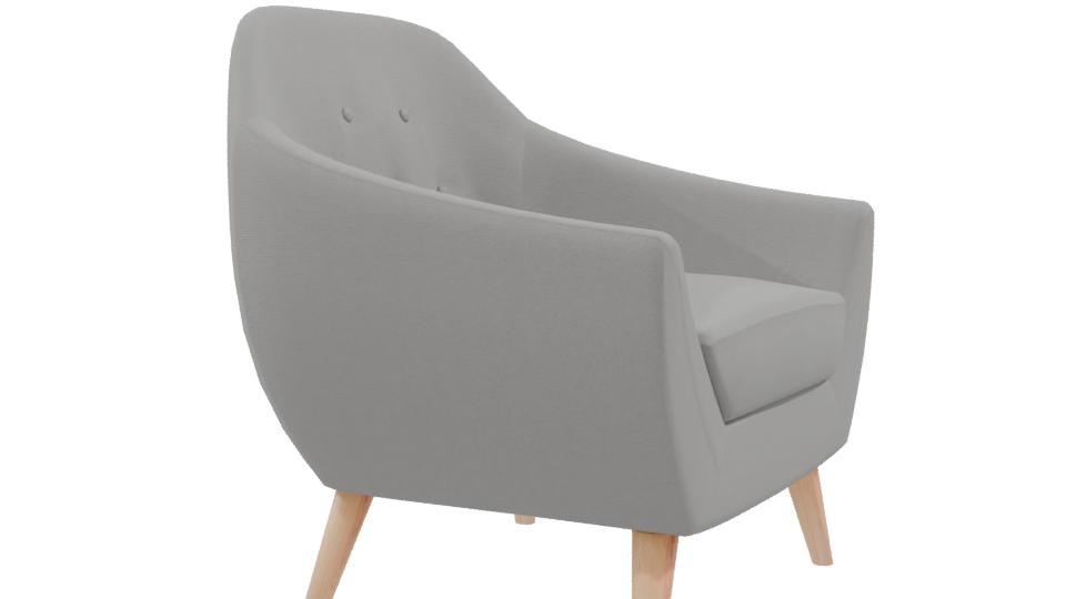 Light Gray Armchair 3D Model - Professional 3D Model Render 9