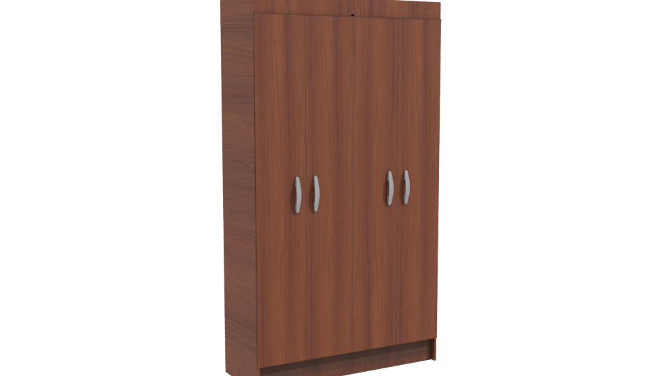 Stylish Wooden Storage Cabinet 3D - Professional 3D Model Render 10
