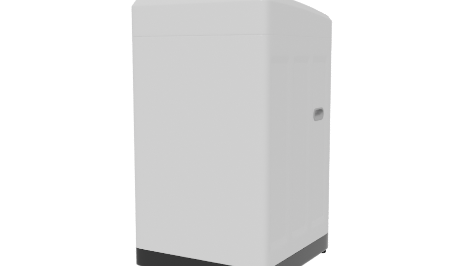 Stylish Top-Loading Washing Machine 3D - Professional 3D Model Render 6