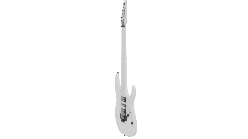 Stylized Electric Guitar Model - Professional 3D Model Render 13