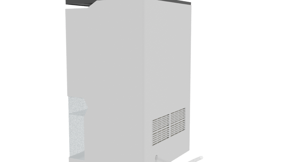 Minimalist Trash Bin 3D Model - Professional 3D Model Render 3