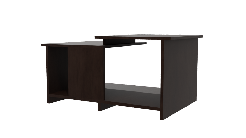 Contemporary Wooden Coffee Table 3D - Professional 3D Model Render 6