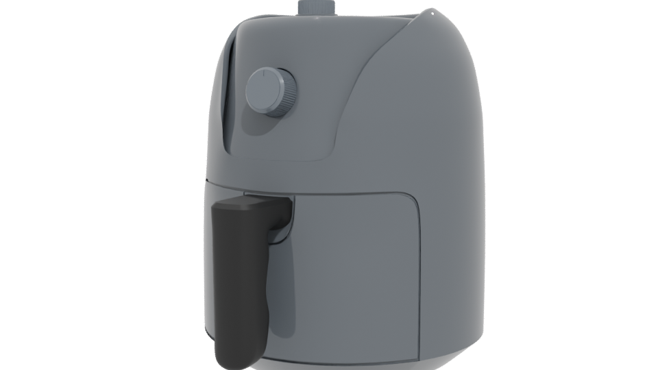Elegant Air Fryer 3D Model - Professional 3D Model Render 12