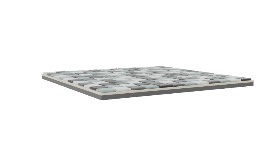 Stylish Modern Checkerboard Floor - Professional 3D Model Render 7