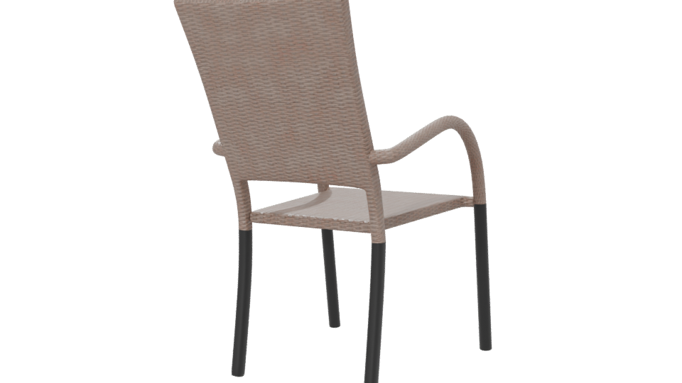 Contemporary Outdoor Dining Chair 3D Model - Professional 3D Model Render 6