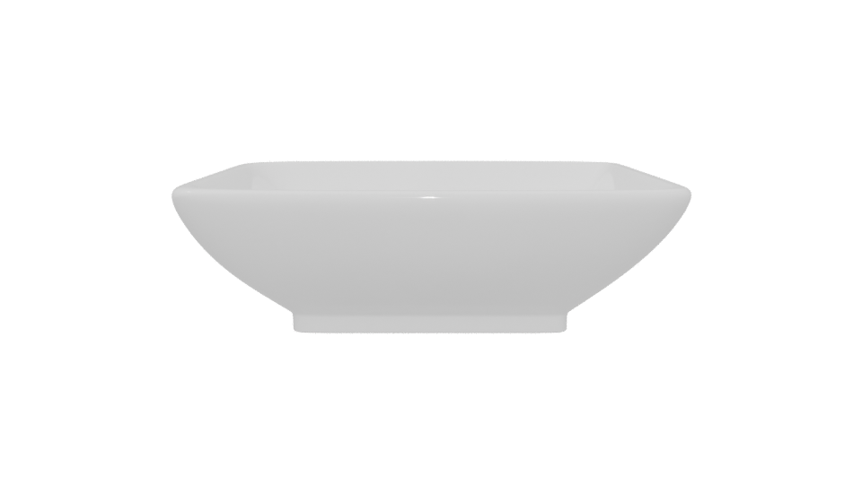 Minimalist White Basin 3D Model - Professional 3D Model Render 5