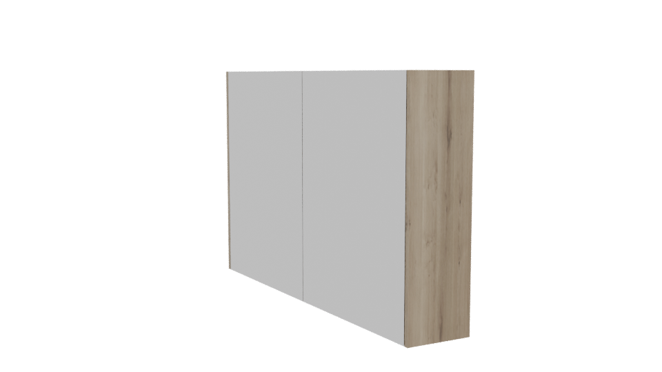 Stylish Modern Mirror Cabinet 3D - Professional 3D Model Render 13
