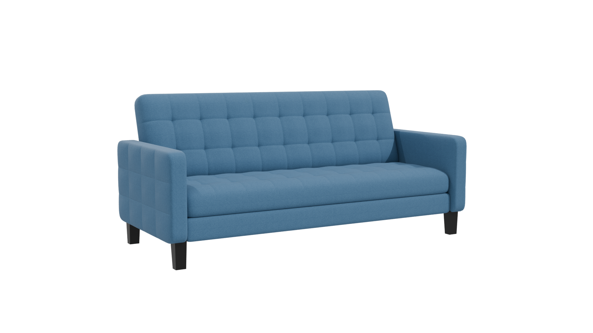 Blue Futon Sofa Model 3D - Professional 3D Model Render 25