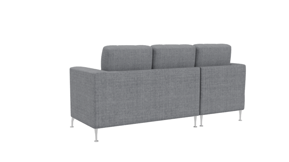 Contemporary Fabric Sectional Sofa 3D Model - Professional 3D Model Render 4