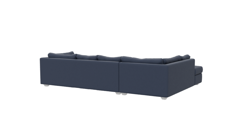 Stylish Modern L-Shaped Sofa 3D Model - Professional 3D Model Render 6