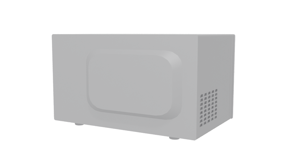 Sleek Microwave Oven 3D Model - Professional 3D Model Render 6