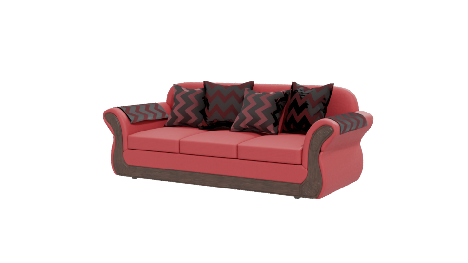 Stylish Vintage Sofa Model 3D - Professional 3D Model Render 12
