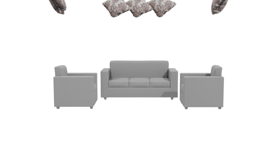 Stylish Modern Sofa Set 3D - Professional 3D Model Render 11