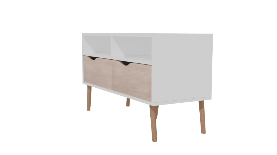 Stylish Modern TV Stand Model - Professional 3D Model Render 13