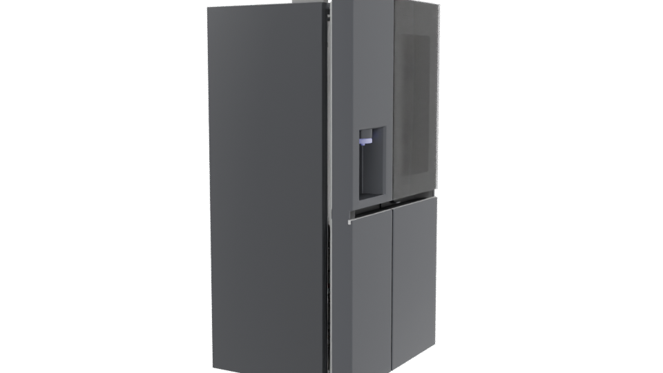 Sleek Modern Refrigerator 3D Model - Professional 3D Model Render 9