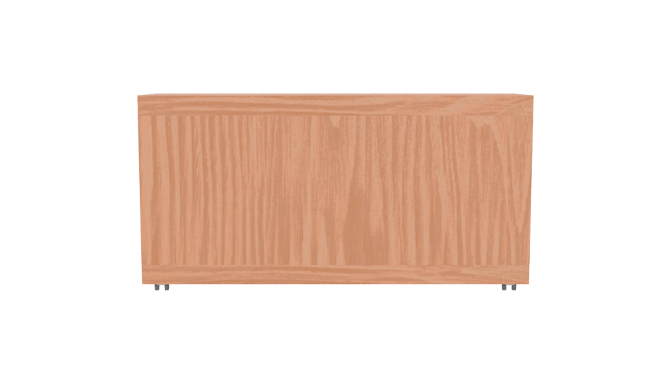 Stylish Wooden Media Console 3D - Professional 3D Model Render 5