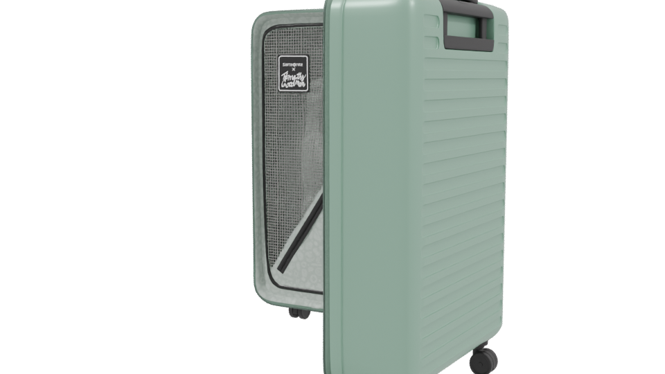 Stylish Hard-shell Luggage 3D Model - Professional 3D Model Render 3