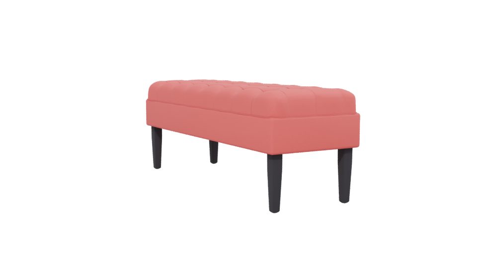 Stylish Upholstered Bench Model 3D - Professional 3D Model Render 13