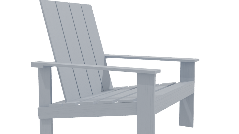 Stylish Outdoor Lounge Chair 3D - Professional 3D Model Render 9