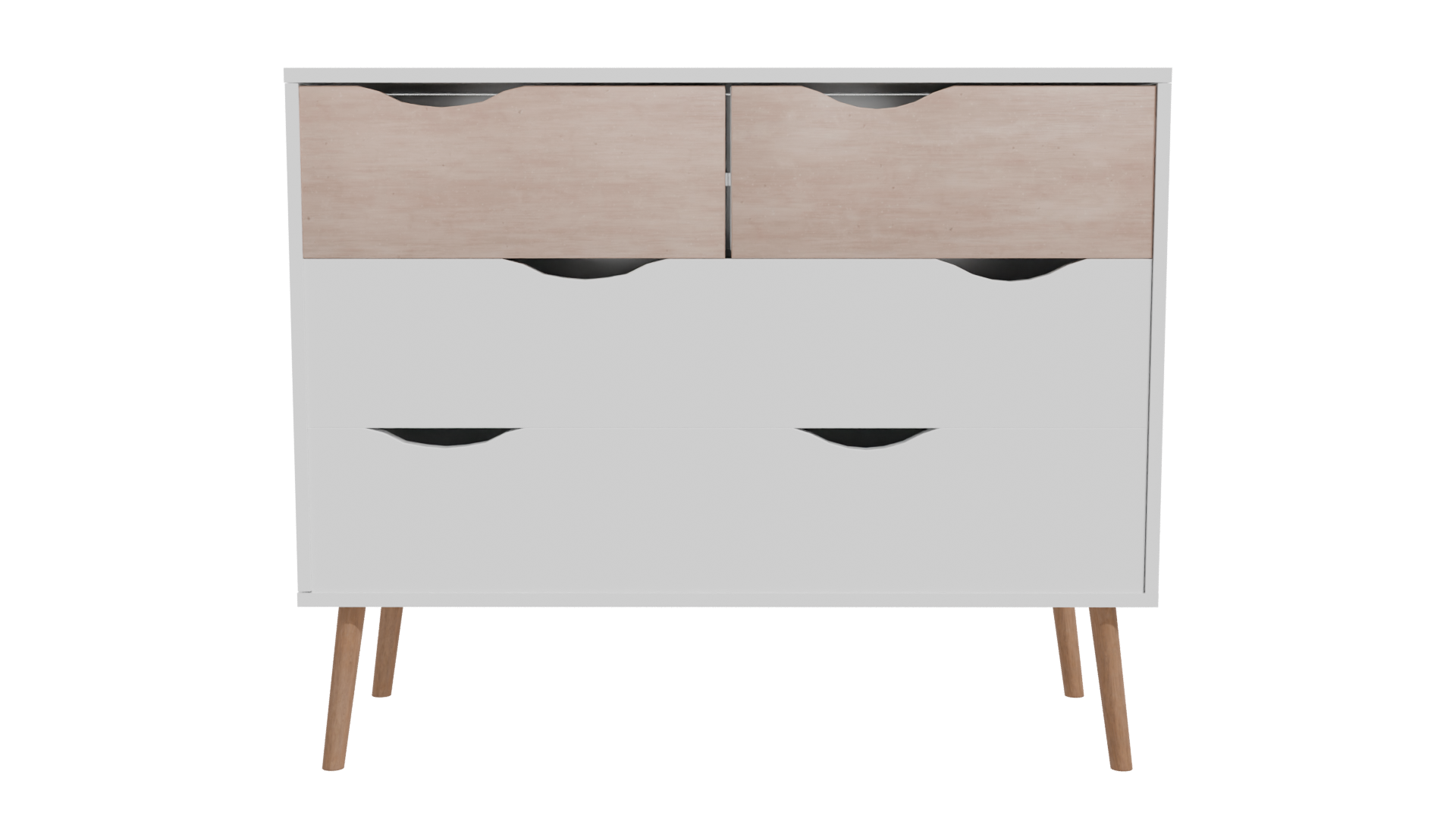 Stylish Modern Dresser with Wooden Accents 3D Model - Professional 3D Model Render 11