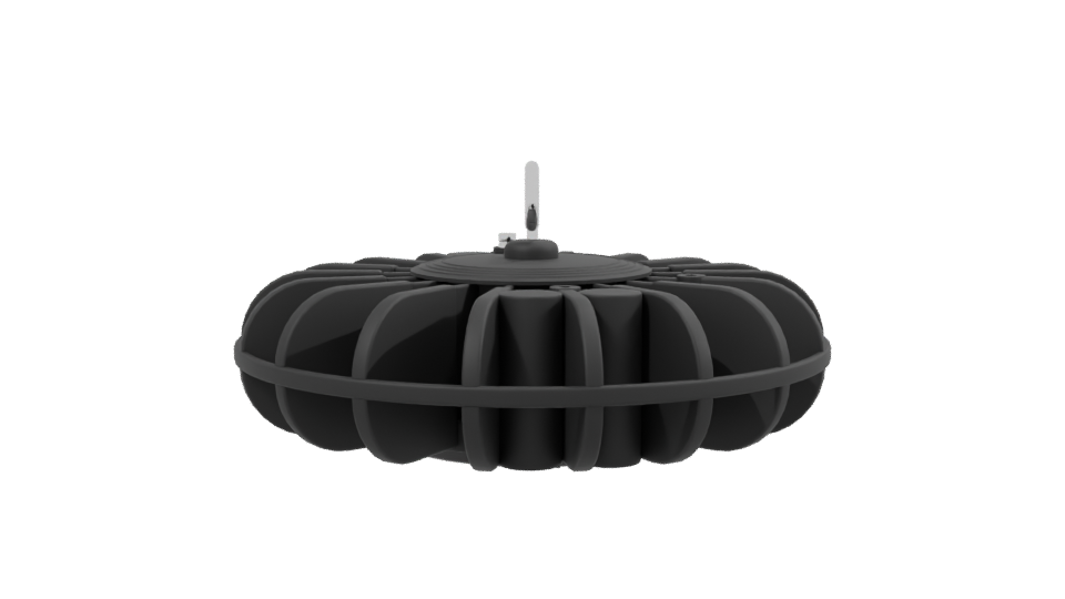 CAMPANA HIGH BAY 100W 3D Model - Professional 3D Model Render 2