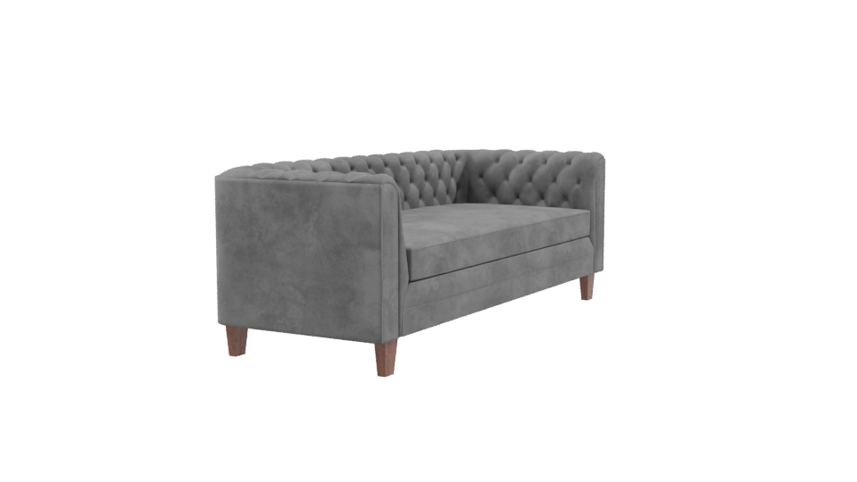 Elegant Chesterfield Sofa Model - Professional 3D Model Render 9