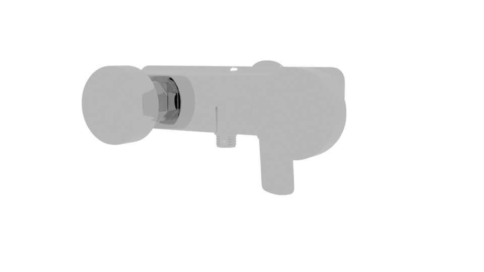 Stylish Chrome Faucet Model 3D - Professional 3D Model Render 6