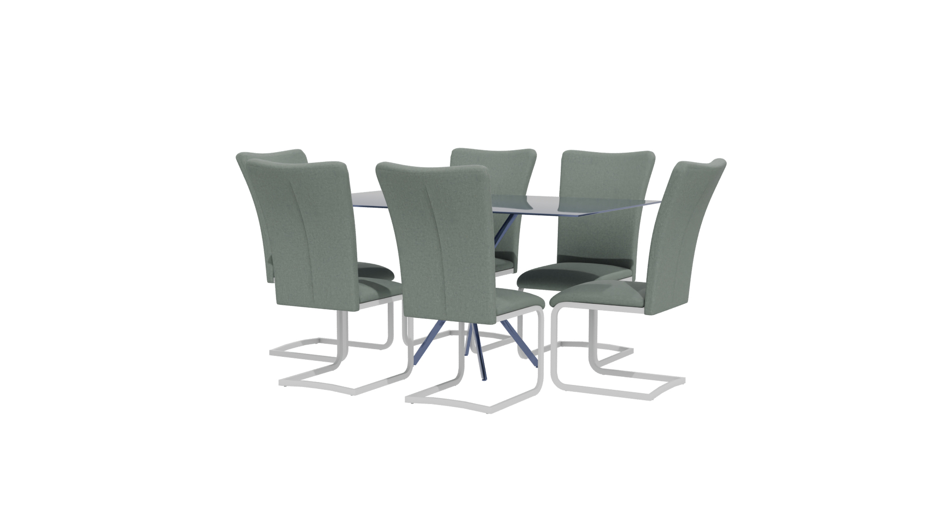 Rectangular Dining Table 3D Model - Professional 3D Model Render 12