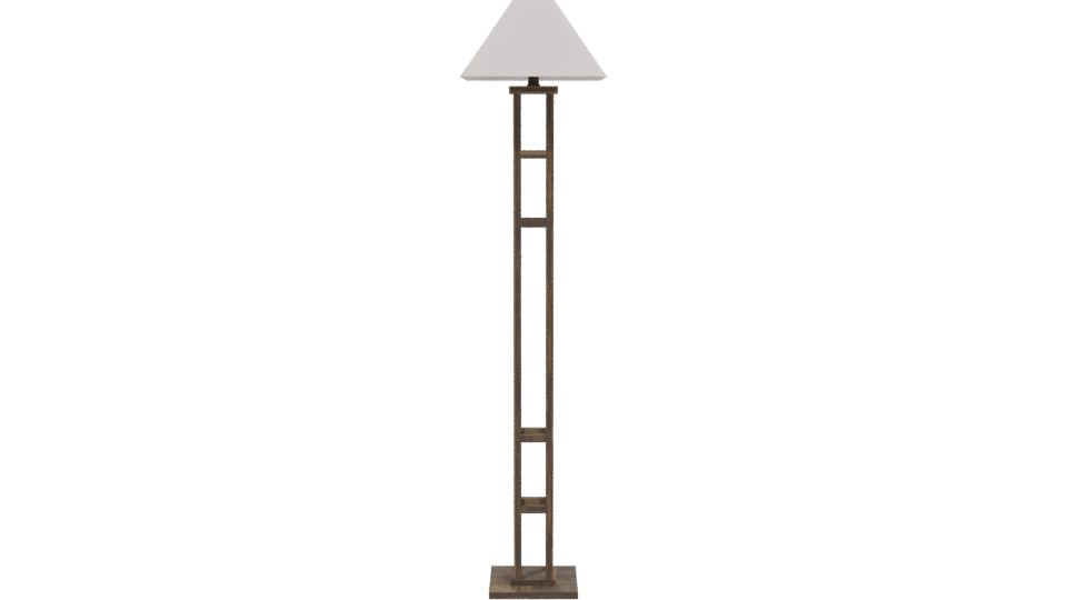Stylish Floor Lamp 3D Model - Professional 3D Model Render 2
