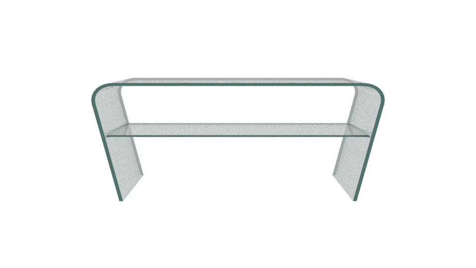 Modern Glass Coffee Table 3D - Professional 3D Model Render 11