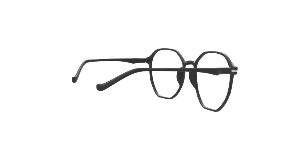 Stylish Modern Glasses 3D Model - Professional 3D Model Render 7