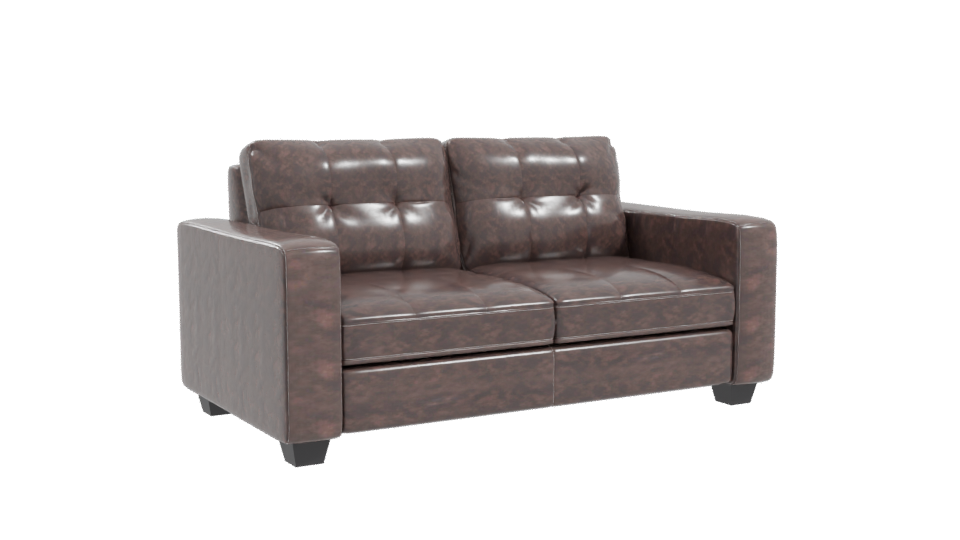 Stylish Modern Leather Sofa - Professional 3D Model Render 10