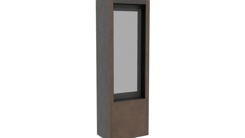 Portaluna Austria Gris Cabinet 3D - Professional 3D Model Render 4