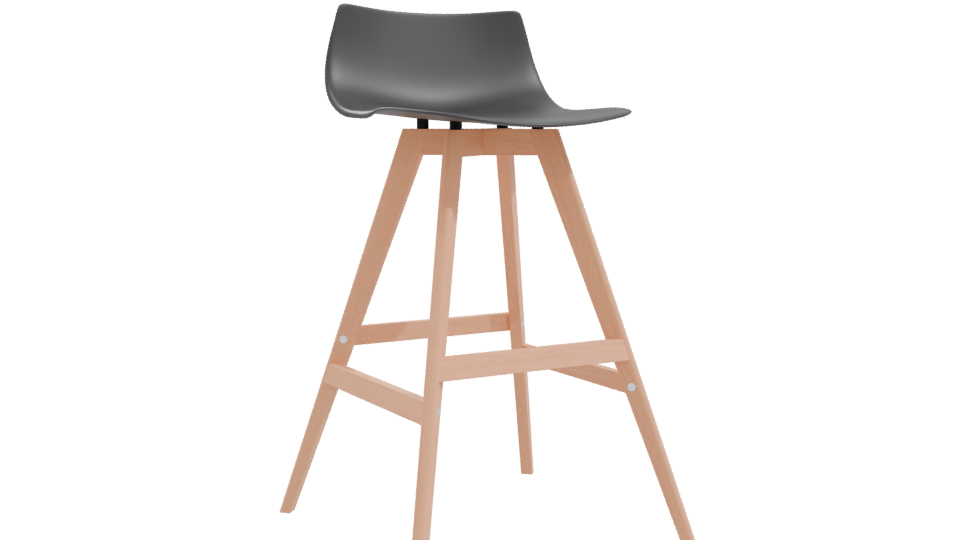 Stylish Bar Stool 3D Model - Professional 3D Model Render 10