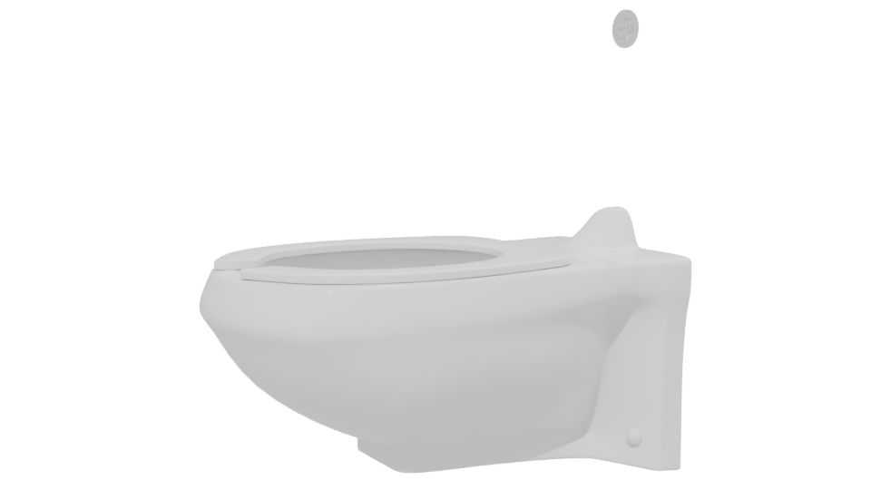 Sleek Modern Toilet 3D Model - Professional 3D Model Render 13