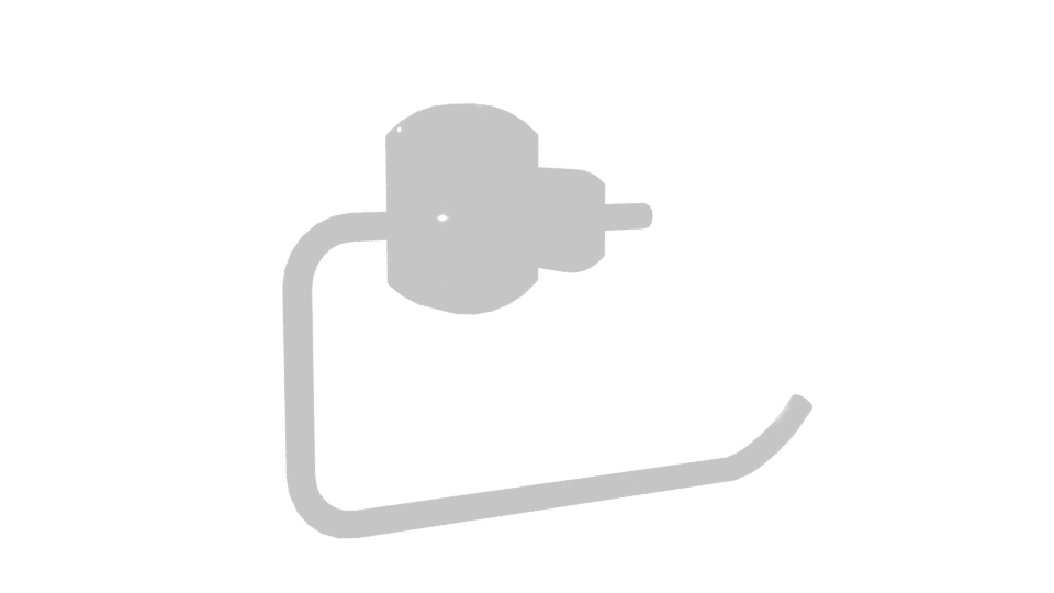 Sleek Bathroom Towel Holder 3D - Professional 3D Model Render 10