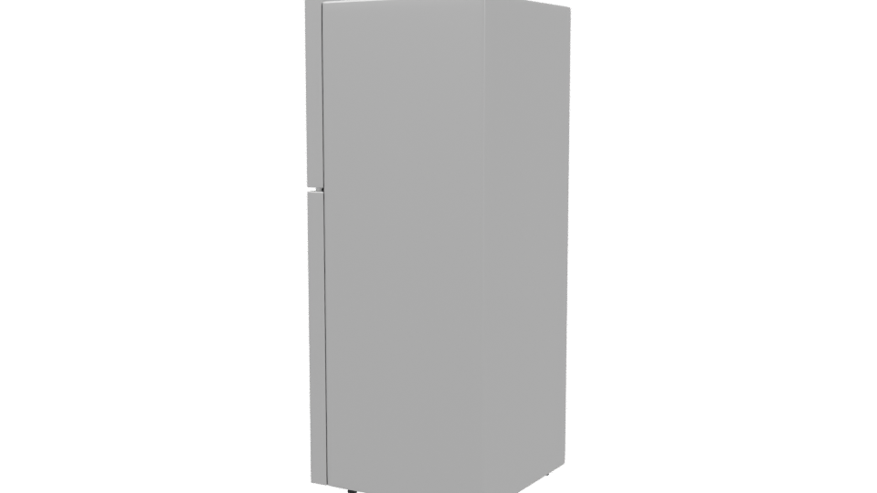 Sleek Modern Refrigerator 3D - Professional 3D Model Render 3