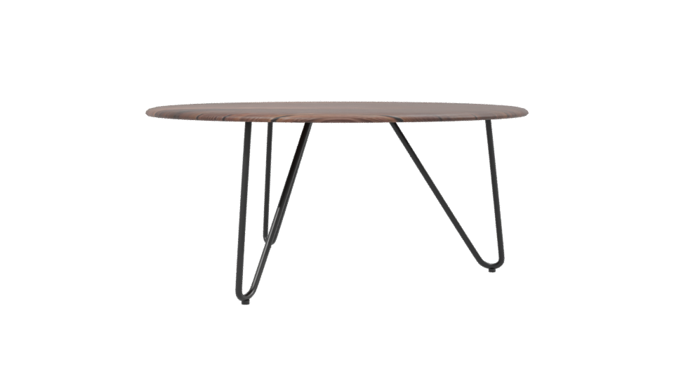 Stylish Round Wooden Table 3D - Professional 3D Model Render 2