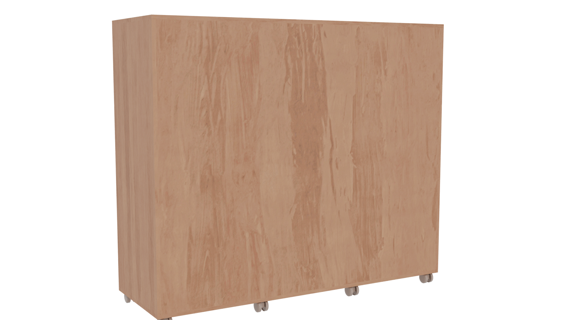 Stylish Wooden Storage Cabinet Model - Professional 3D Model Render 4