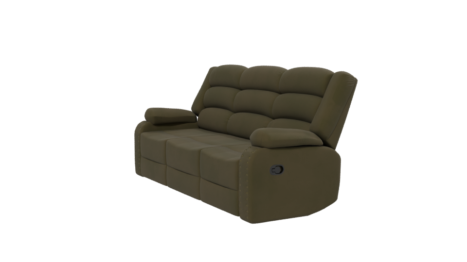 Stylish Reclining Sofa 3D Model - Professional 3D Model Render 13