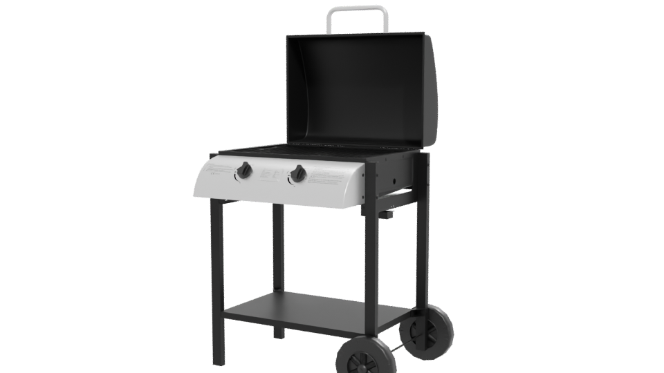 Outdoor Gas Grill 3D Model - Professional 3D Model Render 12