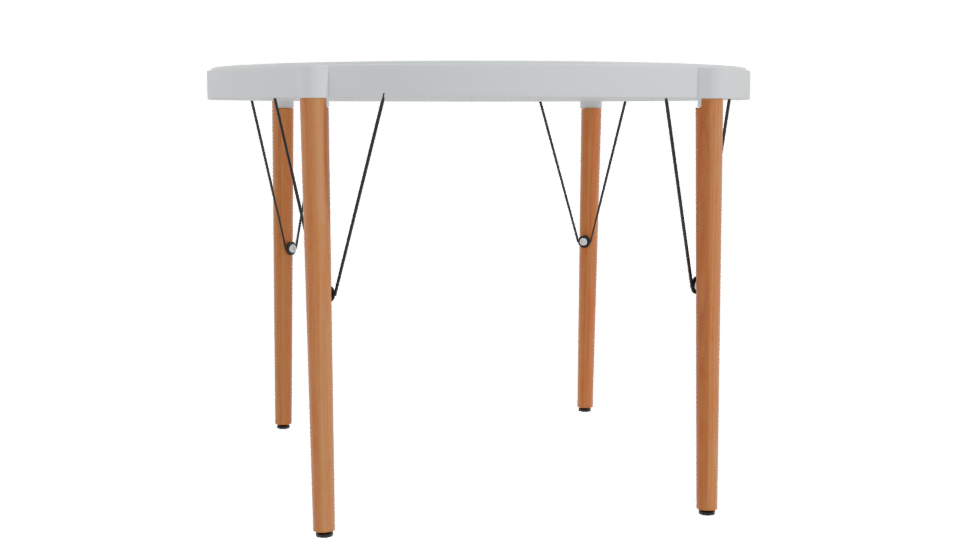 Stylish Round Dining Table 3D - Professional 3D Model Render 10