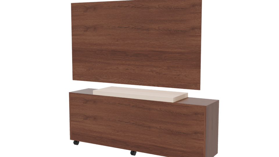 Modern Wooden Entertainment Center 3D Model - Professional 3D Model Render 6