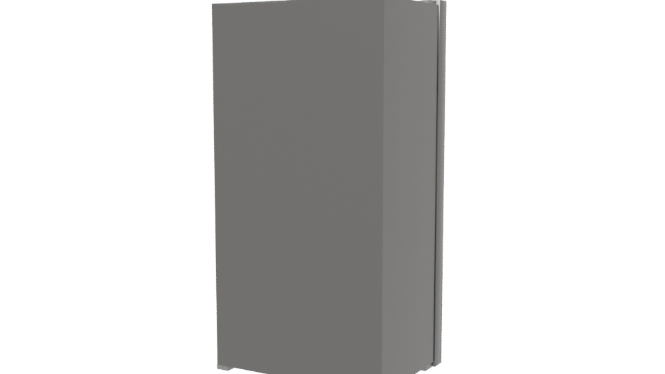 Stylish Stainless Steel Refrigerator 3D - Professional 3D Model Render 6