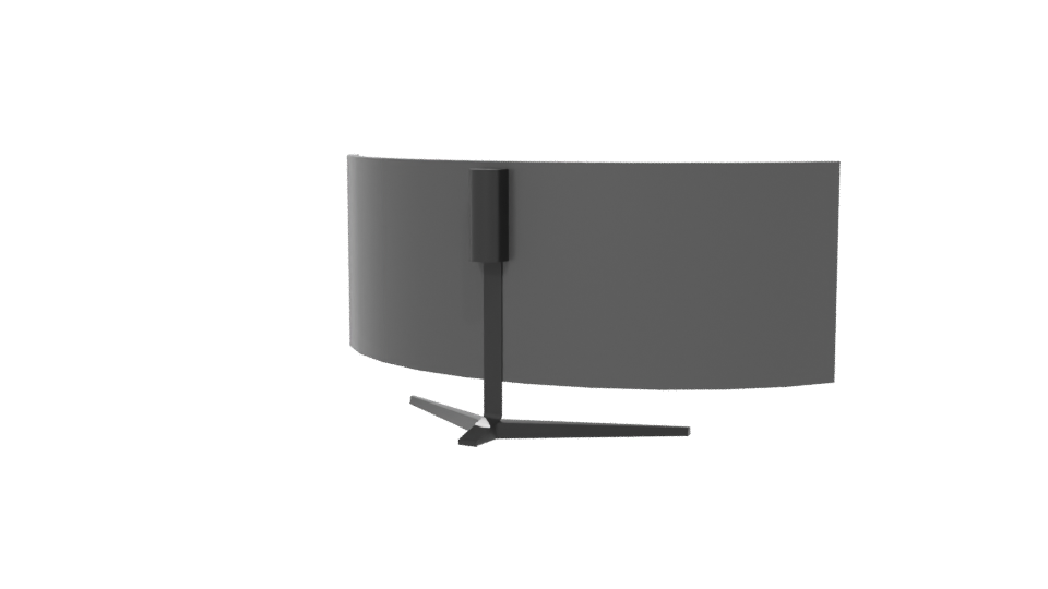 Curved Ultra-Wide Monitor 3D Model - Professional 3D Model Render 6