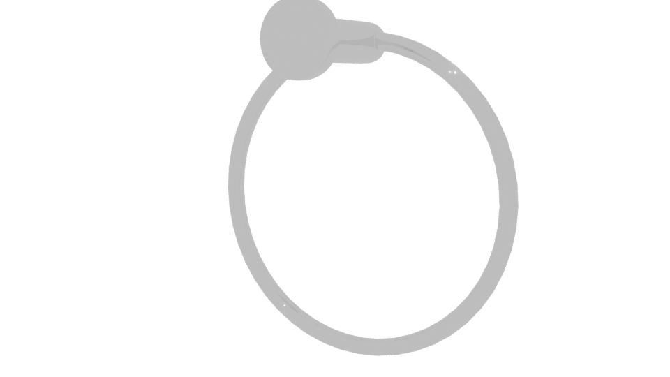 Elegant Circular Wall Ring 3D - Professional 3D Model Render 6